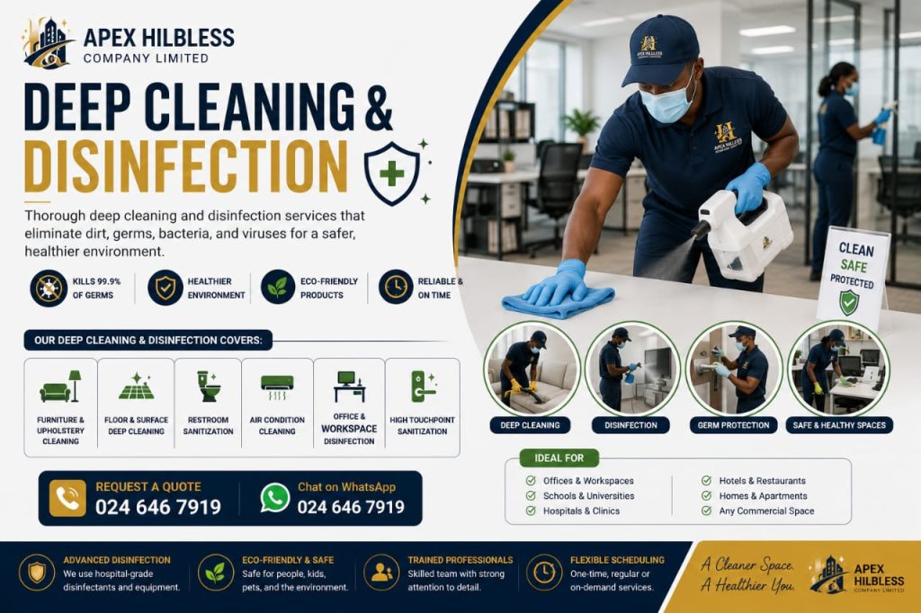 deep cleaning & disinfection